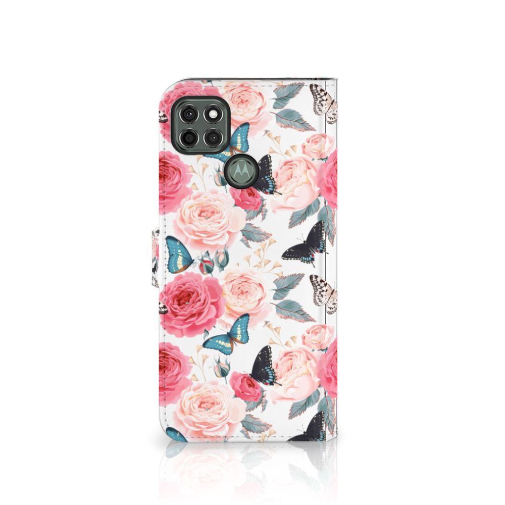 Motorola Moto G9 Power Hoesje Butterfly Roses