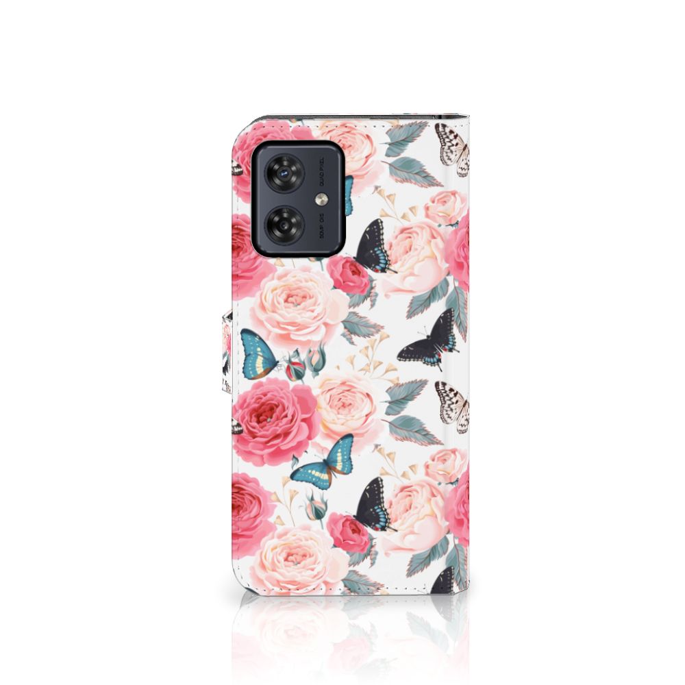 Motorola Moto G54 Hoesje Butterfly Roses