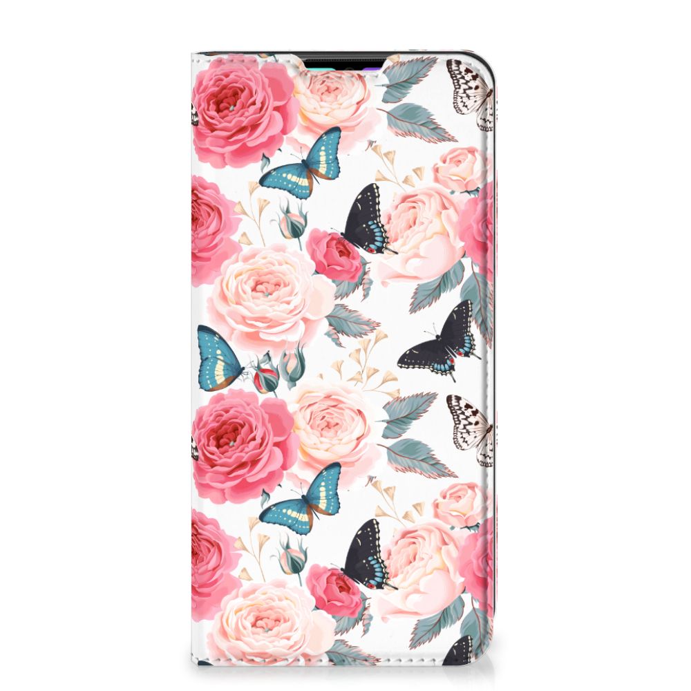 Xiaomi Mi Note 10 Lite Smart Cover Butterfly Roses