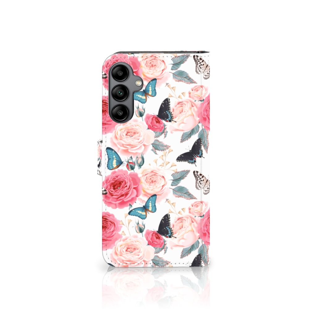 Samsung Galaxy A34 Hoesje Butterfly Roses