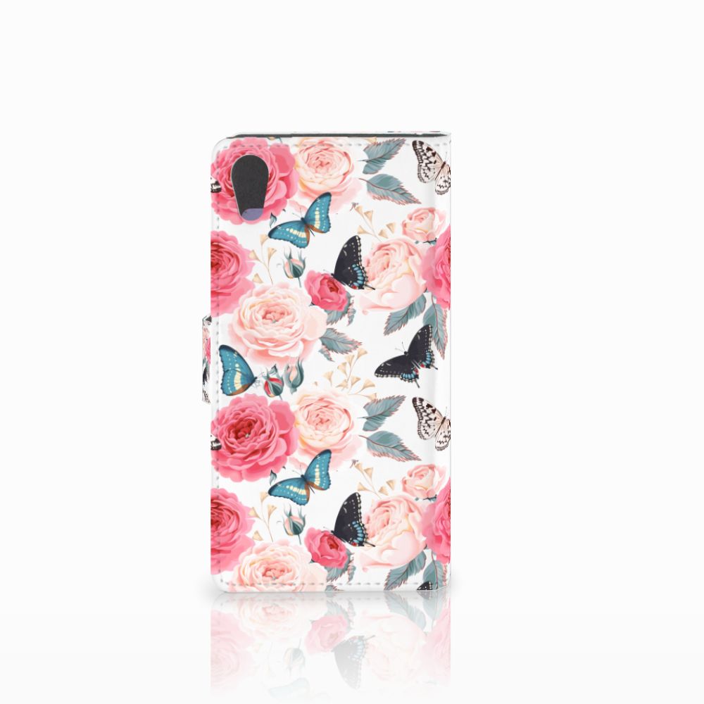 Sony Xperia XA1 Hoesje Butterfly Roses