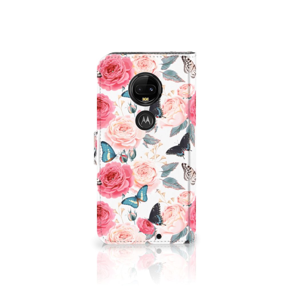 Motorola Moto G7 | G7 Plus Hoesje Butterfly Roses
