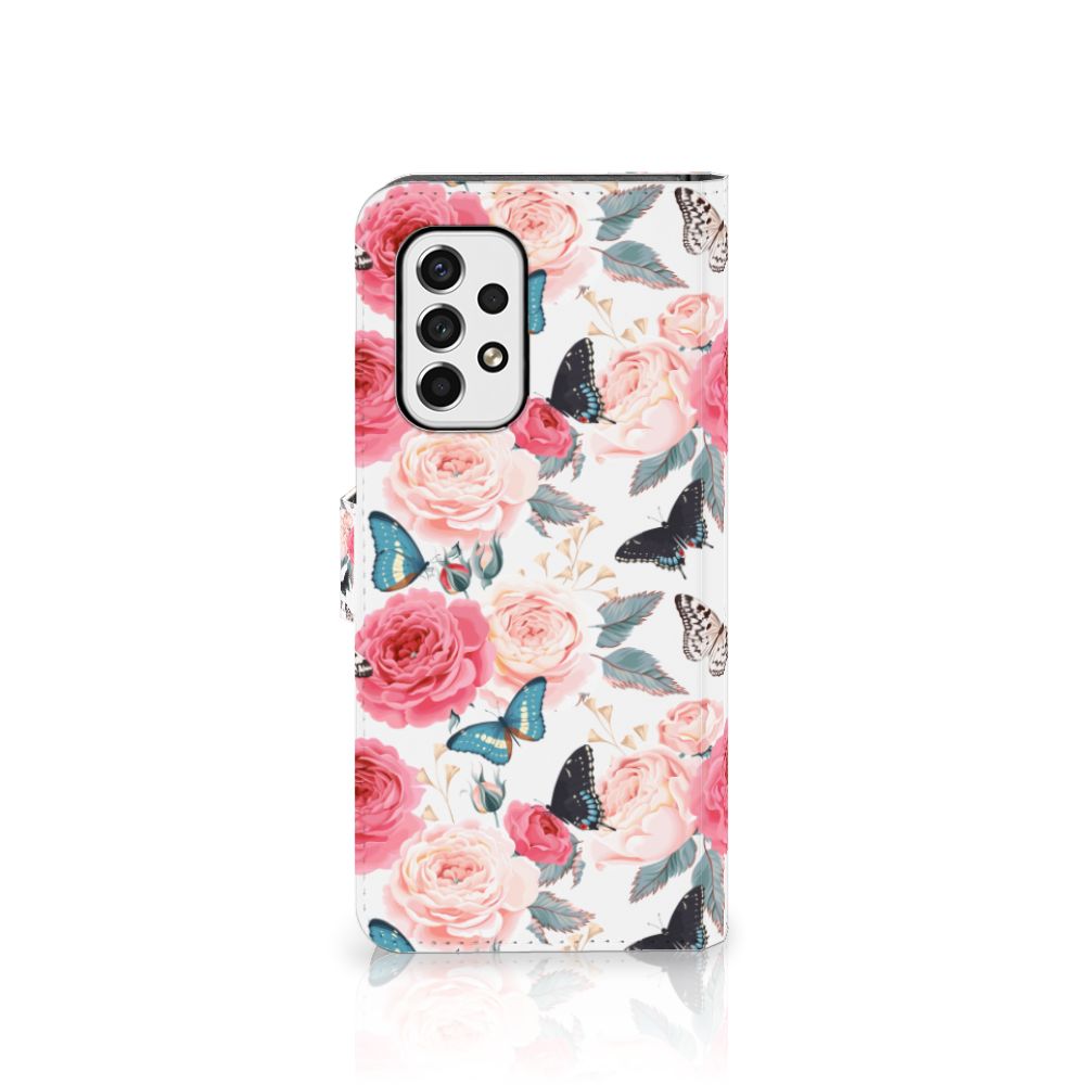 Samsung Galaxy A53 Hoesje Butterfly Roses