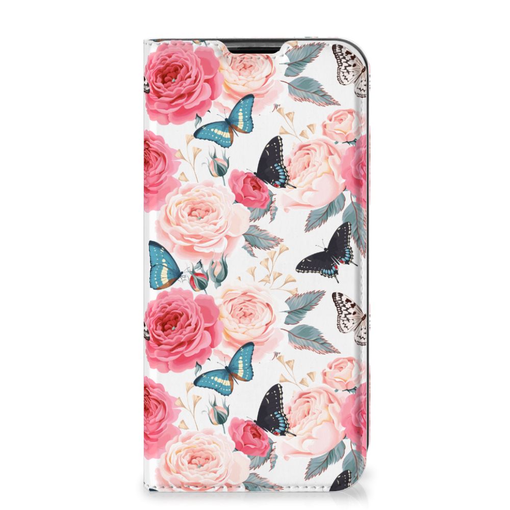Huawei P40 Lite Smart Cover Butterfly Roses
