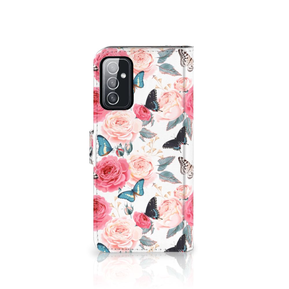 Samsung Galaxy M52 Hoesje Butterfly Roses