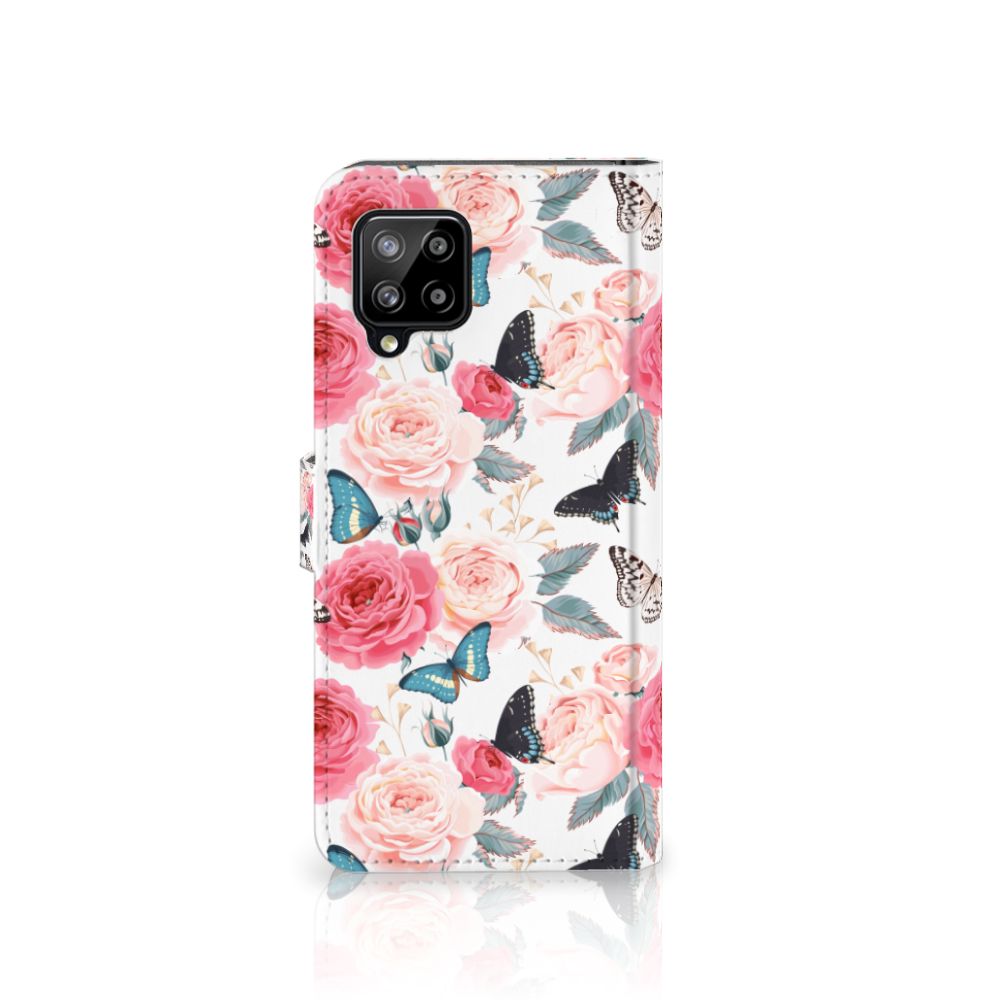 Samsung Galaxy A42 5G Hoesje Butterfly Roses