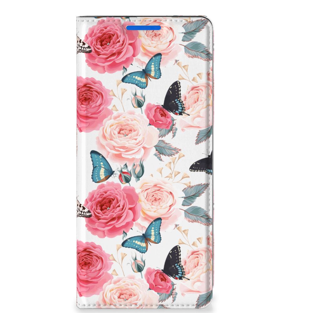 OPPO Reno 6 Pro Plus 5G Smart Cover Butterfly Roses