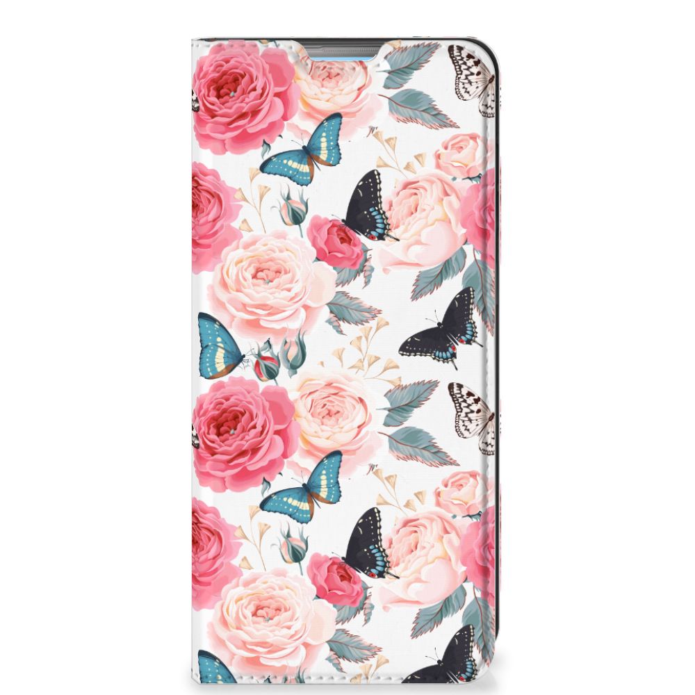 OPPO A74 4G Smart Cover Butterfly Roses