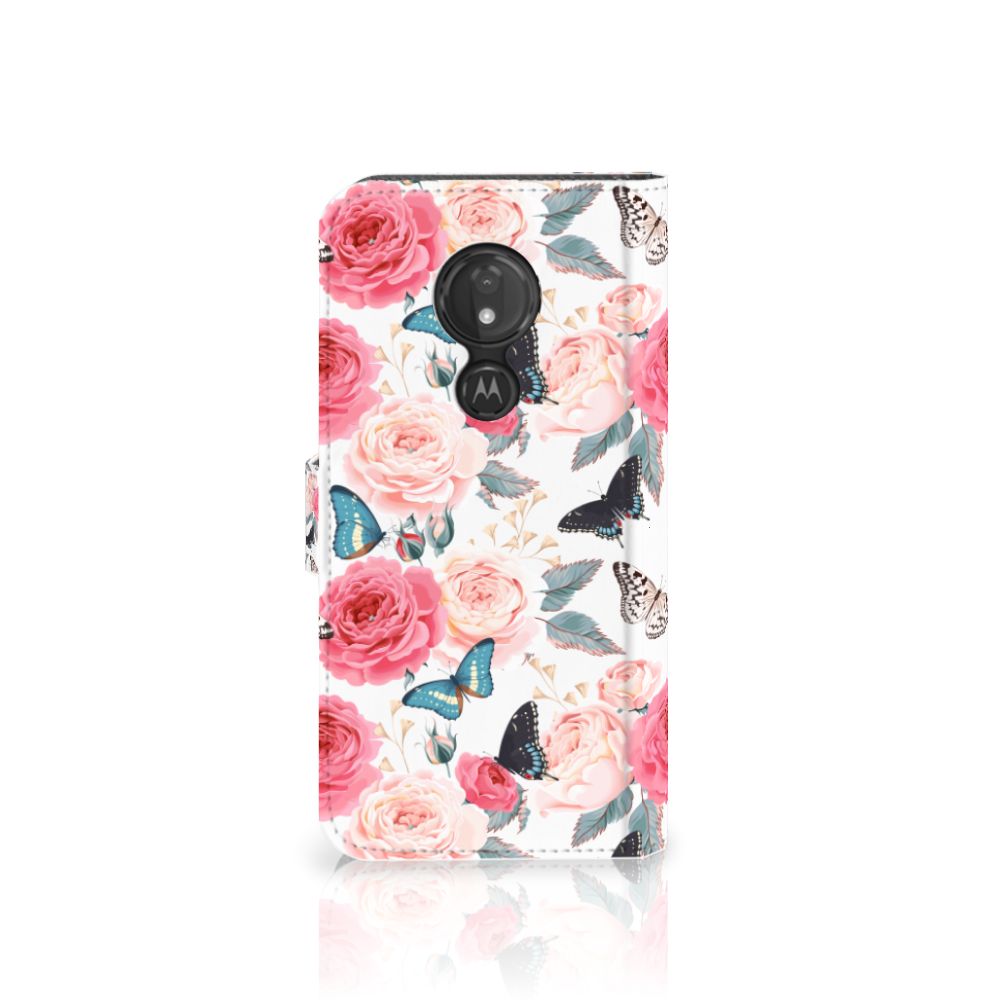 Motorola Moto G7 Power Hoesje Butterfly Roses