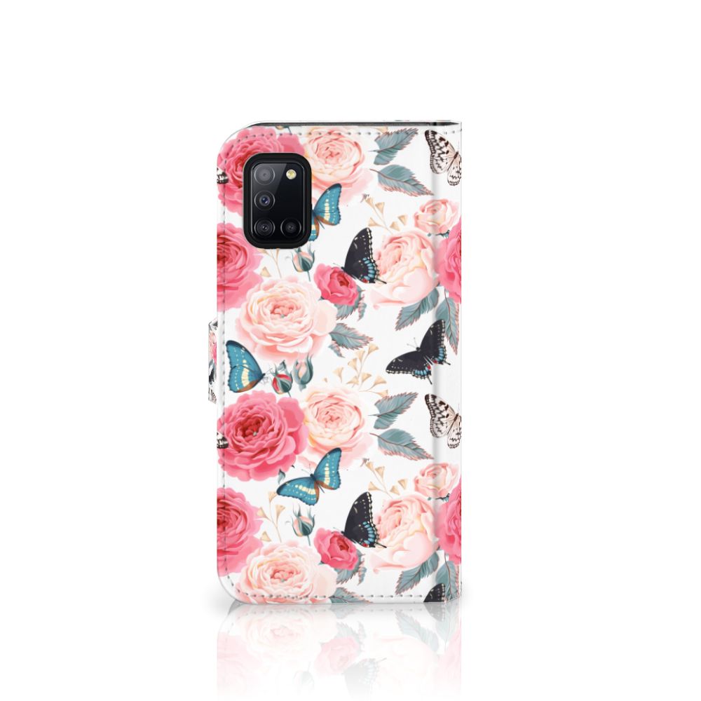 Samsung Galaxy A31 Hoesje Butterfly Roses