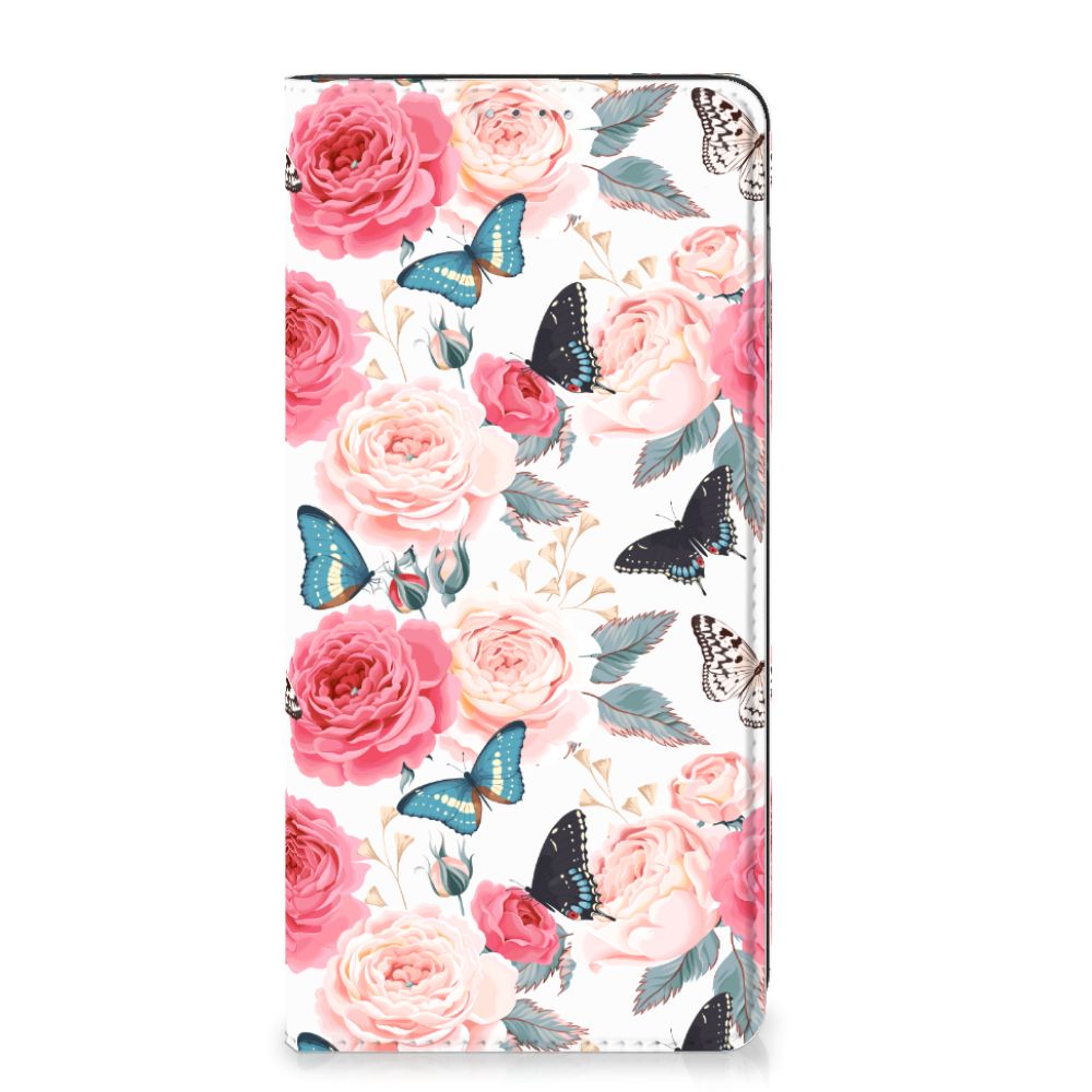 OPPO A17 Smart Cover Butterfly Roses
