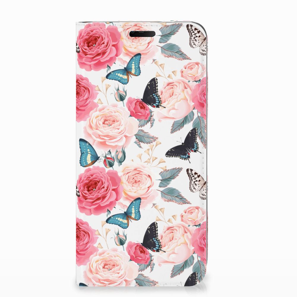 Nokia 7.1 (2018) Smart Cover Butterfly Roses