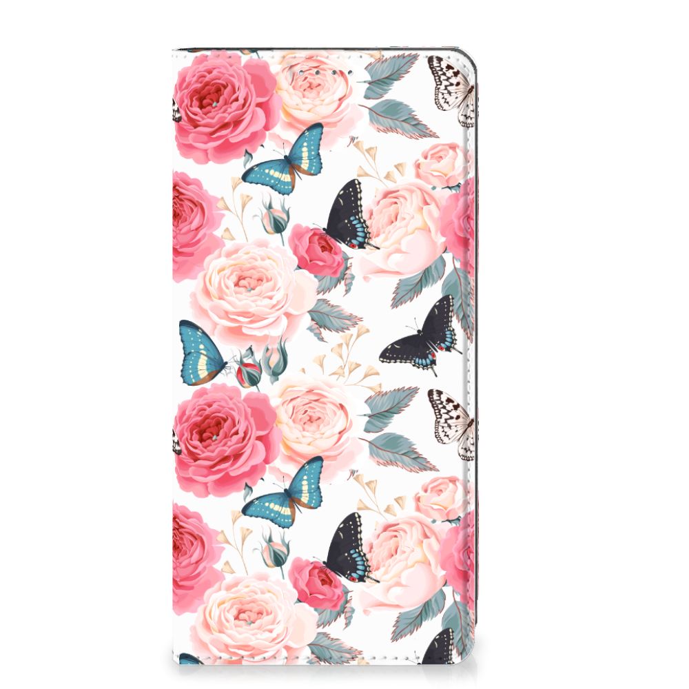 OPPO A57 | A57s | A77 4G Smart Cover Butterfly Roses