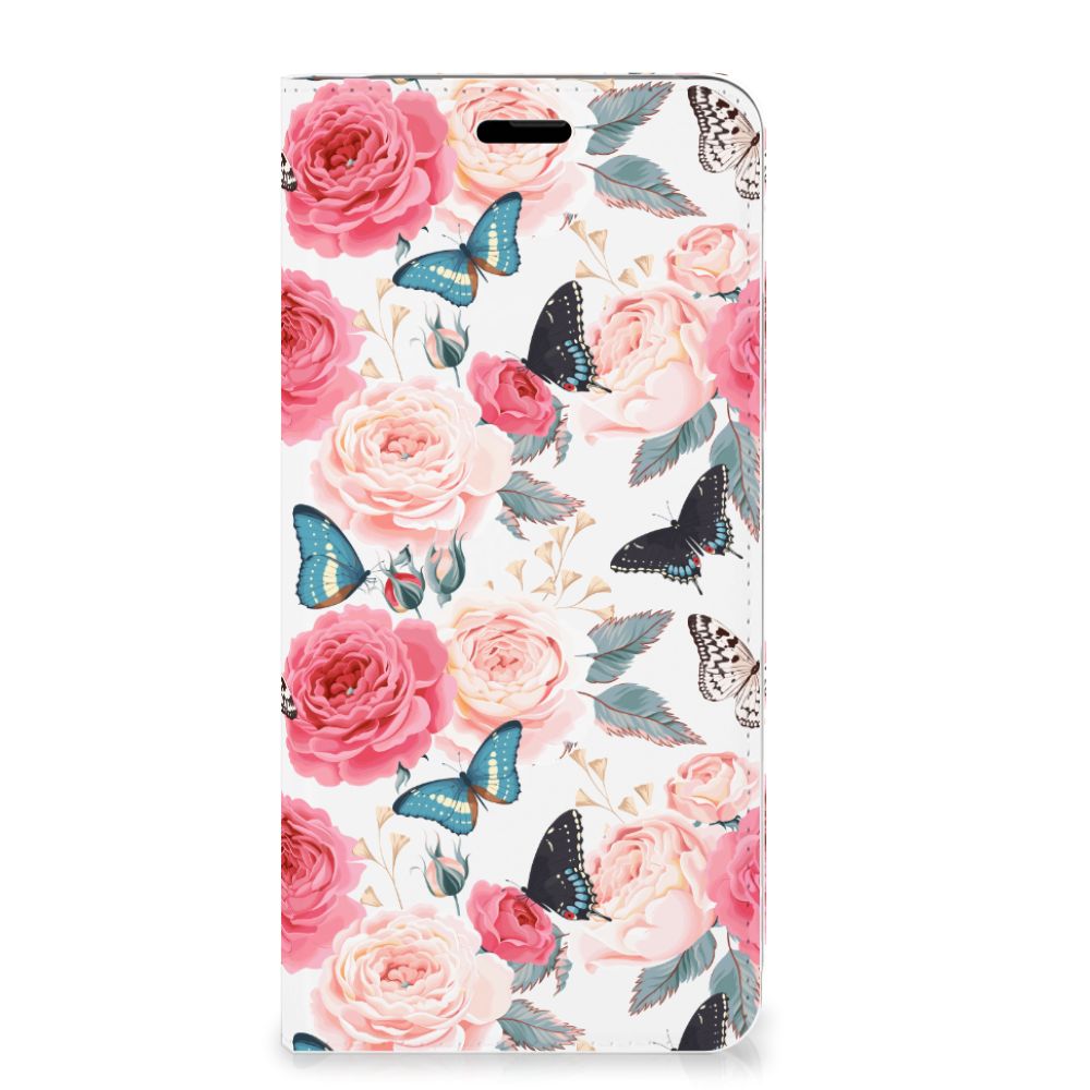 Nokia 5.1 (2018) Smart Cover Butterfly Roses