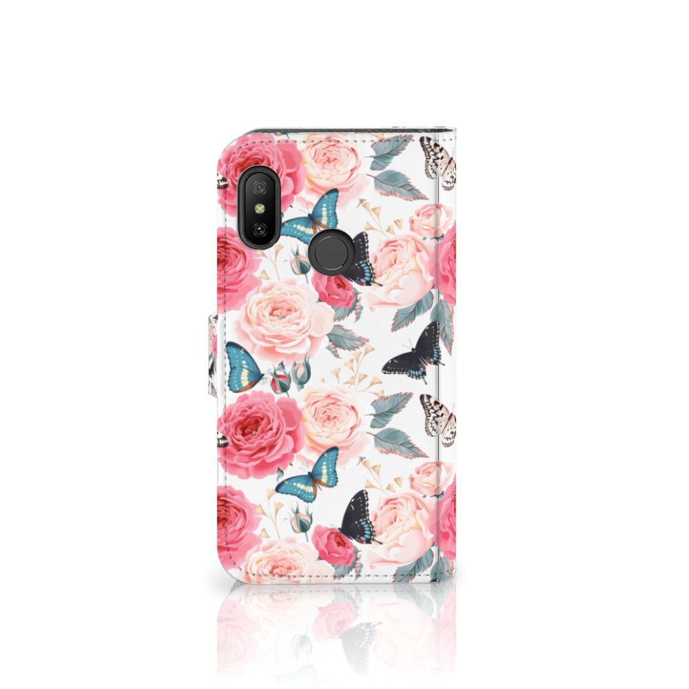 Xiaomi Mi A2 Lite Hoesje Butterfly Roses