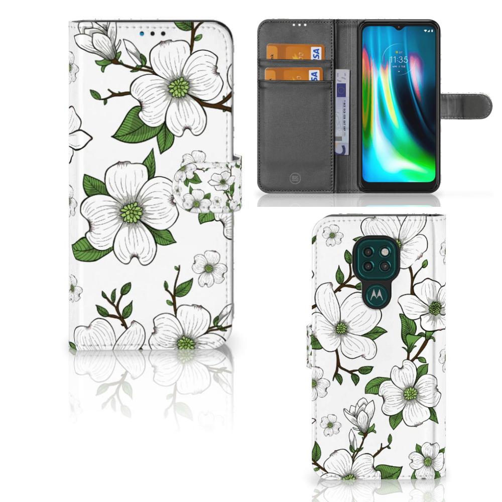 Motorola Moto G9 Play | E7 Plus Hoesje Dogwood Flowers