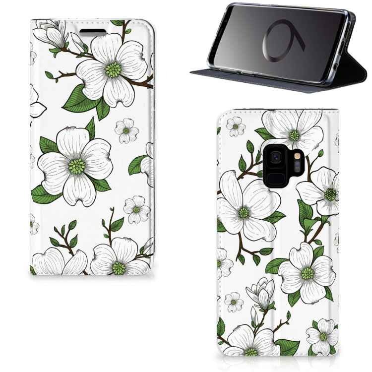 Samsung Galaxy S9 Standcase Hoesje Design Dogwood Flowers