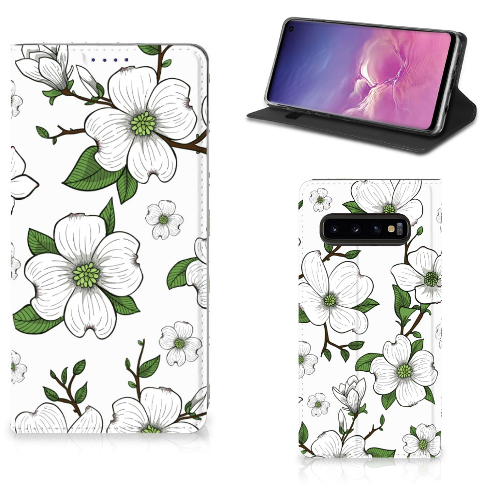 Samsung Galaxy S10 Smart Cover Dogwood Flowers
