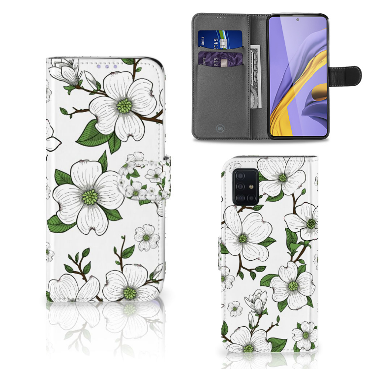 Samsung Galaxy A51 Hoesje Dogwood Flowers