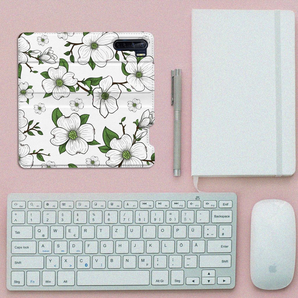 OPPO Reno3 | A91 Smart Cover Dogwood Flowers