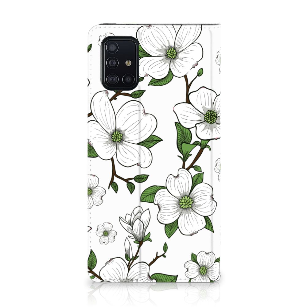 Samsung Galaxy A51 Smart Cover Dogwood Flowers