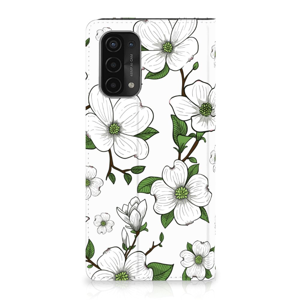 OPPO A54 5G | A74 5G | A93 5G Smart Cover Dogwood Flowers