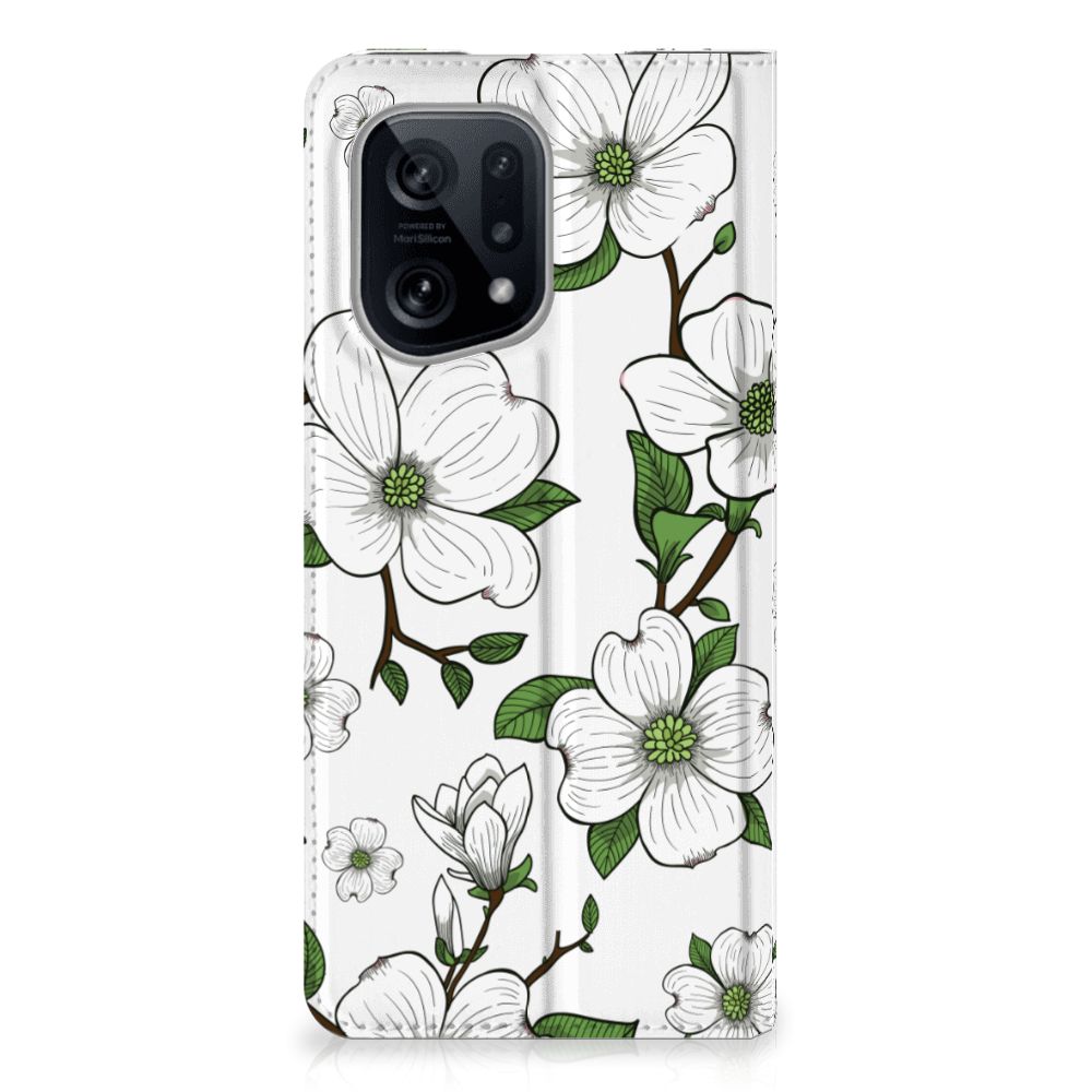 OPPO Find X5 Smart Cover Dogwood Flowers