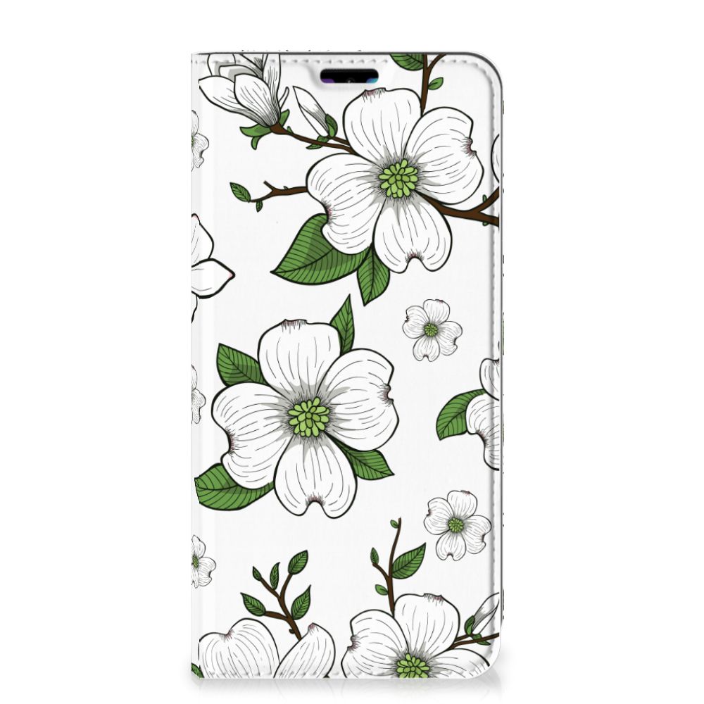 Huawei Y7 hoesje Y7 Pro (2019) Smart Cover Dogwood Flowers