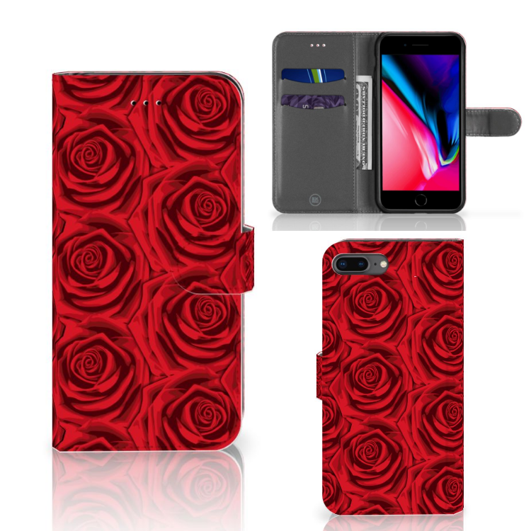 Apple iPhone 7 Plus | 8 Plus Hoesje Red Roses