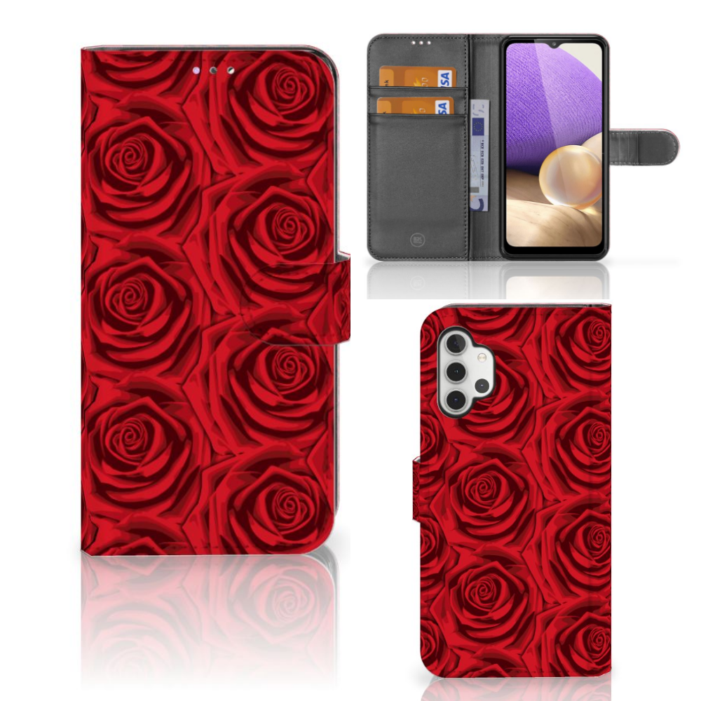 Samsung Galaxy A32 4G Hoesje Red Roses
