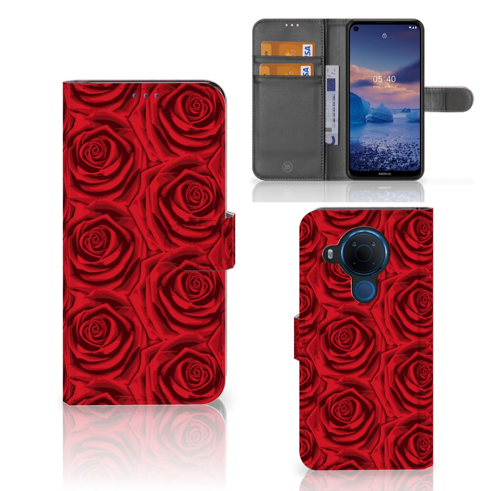 Nokia 5.4 Hoesje Red Roses