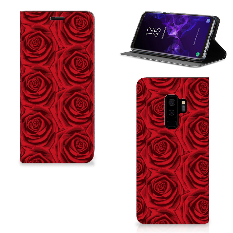Samsung Galaxy S9 Plus Uniek Standcase Hoesje Red Roses