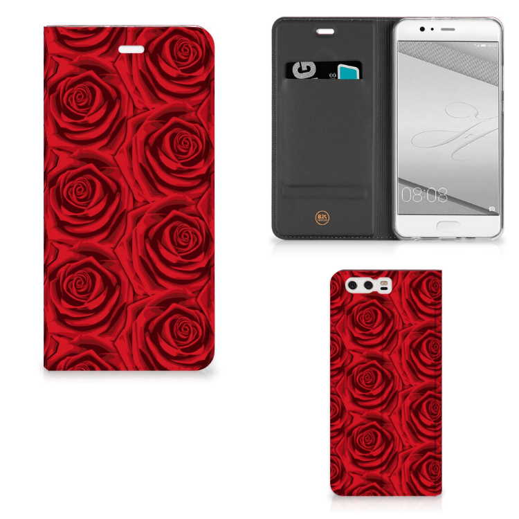 Huawei P10 Plus Smart Cover Red Roses