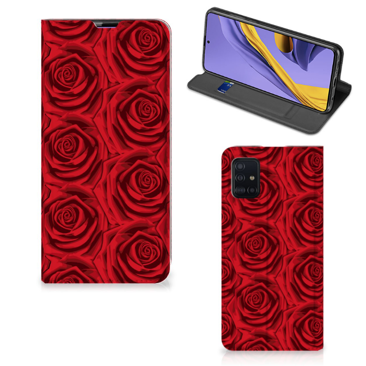 Samsung Galaxy A51 Smart Cover Red Roses