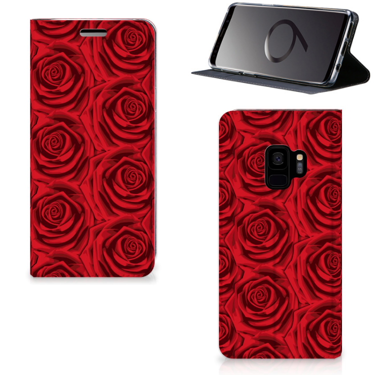Samsung Galaxy S9 Uniek Standcase Hoesje Red Roses