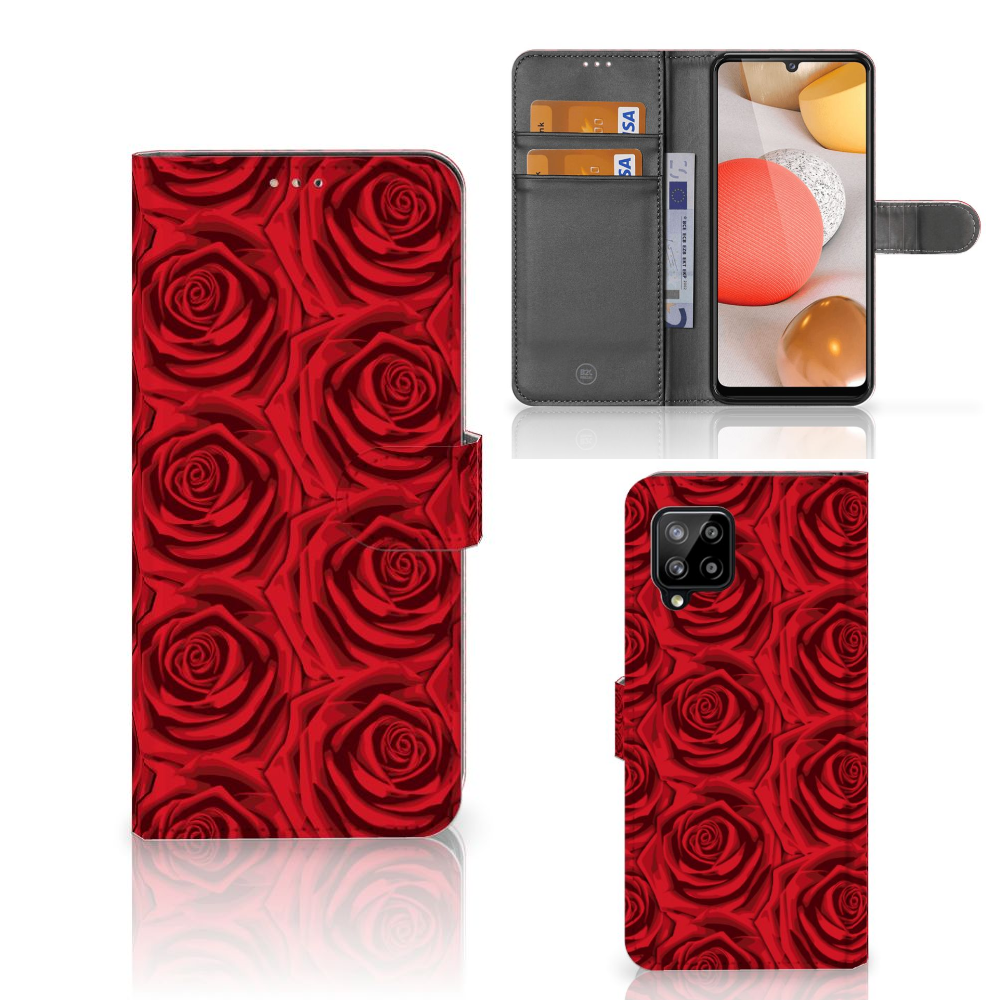 Samsung Galaxy A42 5G Hoesje Red Roses