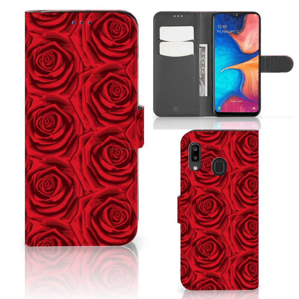 Samsung Galaxy A30 Hoesje Red Roses