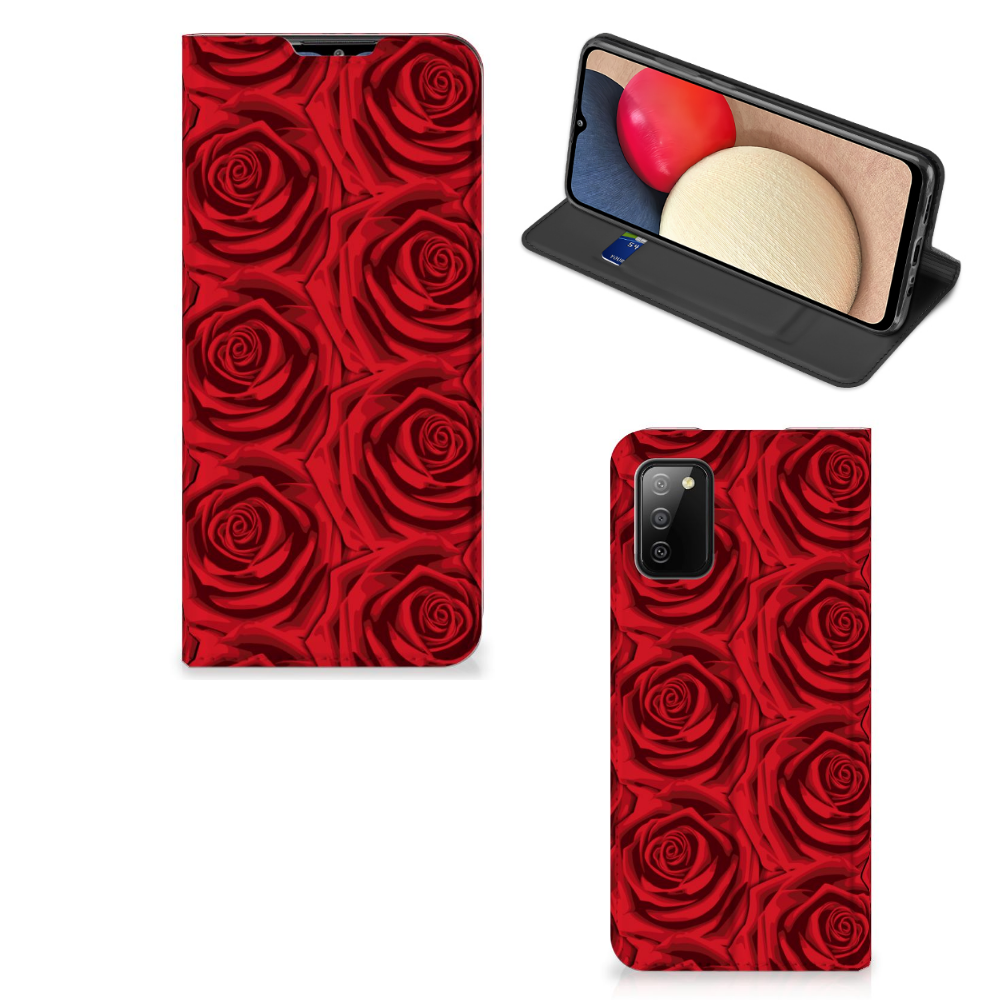 Samsung Galaxy M02s | A02s Smart Cover Red Roses