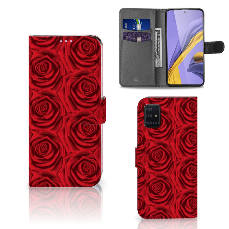 Samsung Galaxy A51 Hoesje Red Roses