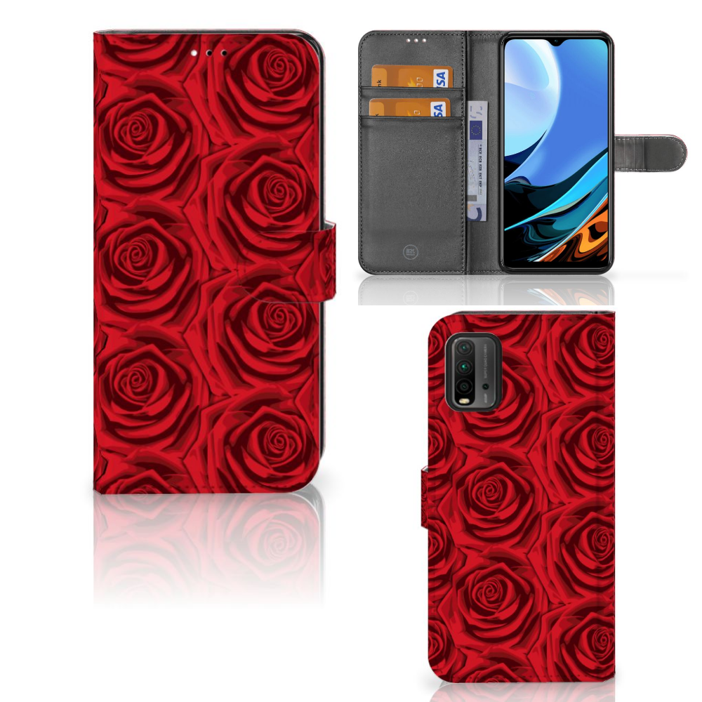 Xiaomi Redmi 9T | Poco M3 Hoesje Red Roses