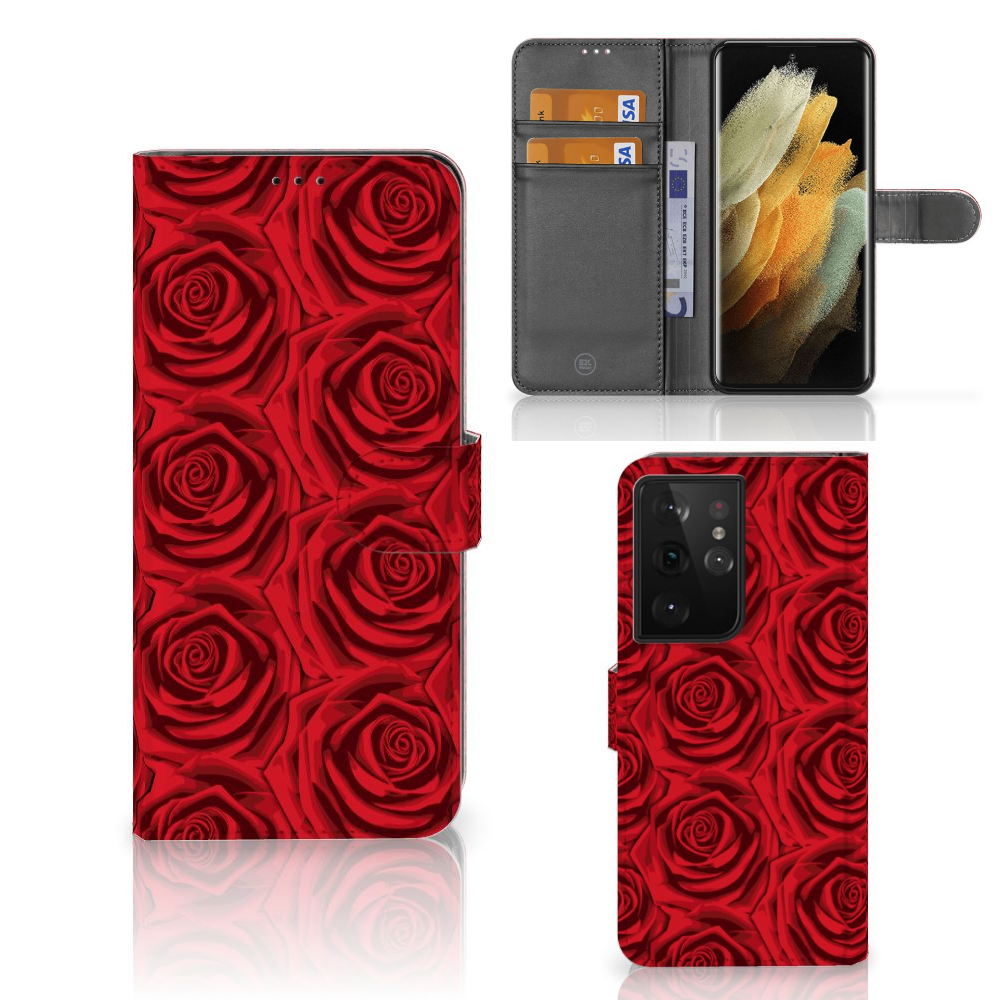 Samsung Galaxy S21 Ultra Hoesje Red Roses