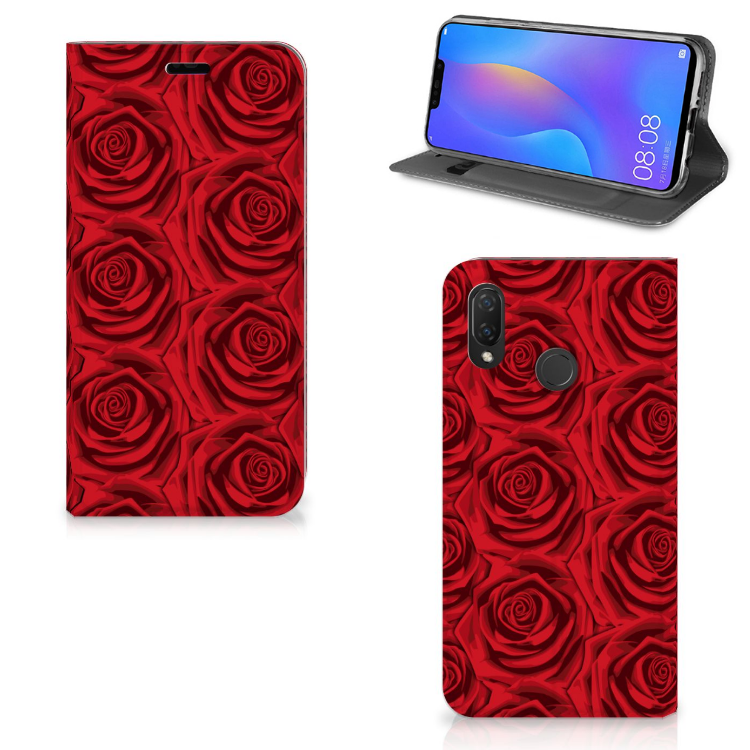 Huawei P Smart Plus Smart Cover Red Roses