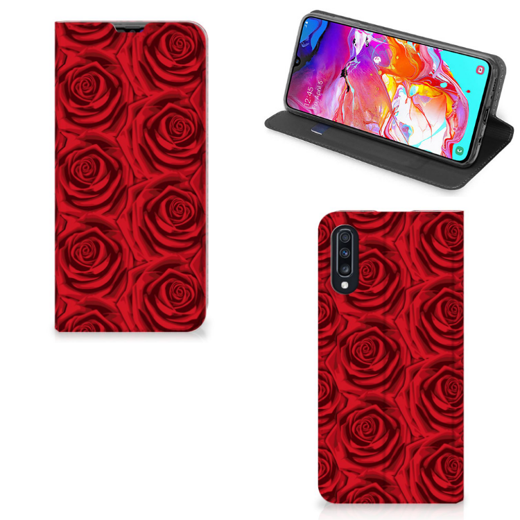 Samsung Galaxy A70 Smart Cover Red Roses