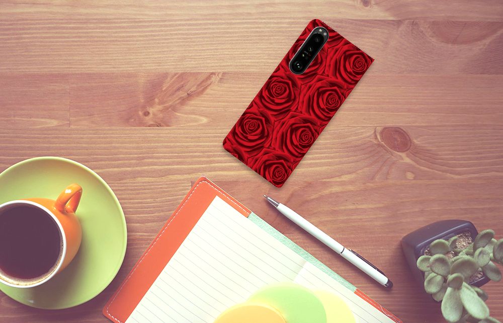 Sony Xperia 1 III Smart Cover Red Roses