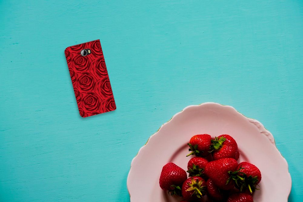 Huawei Y5 2 | Y6 Compact Smart Cover Red Roses