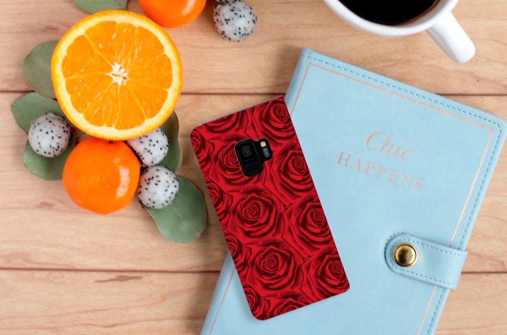 Samsung Galaxy S9 Smart Cover Red Roses