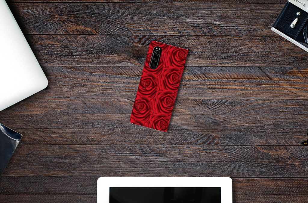 Sony Xperia 5 Smart Cover Red Roses