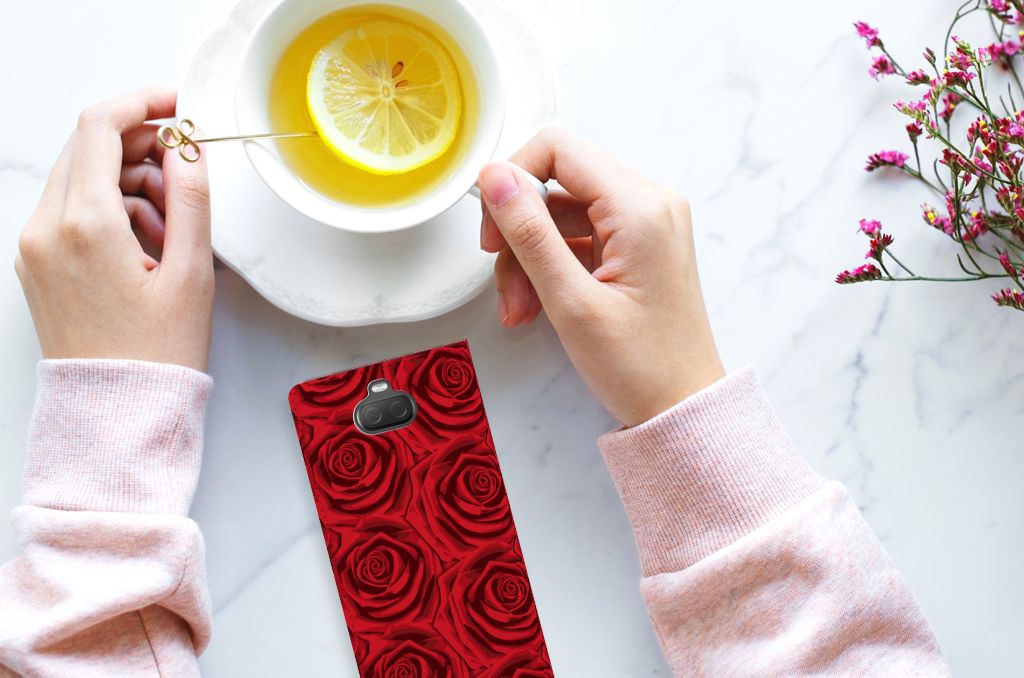 Sony Xperia 10 Plus Smart Cover Red Roses