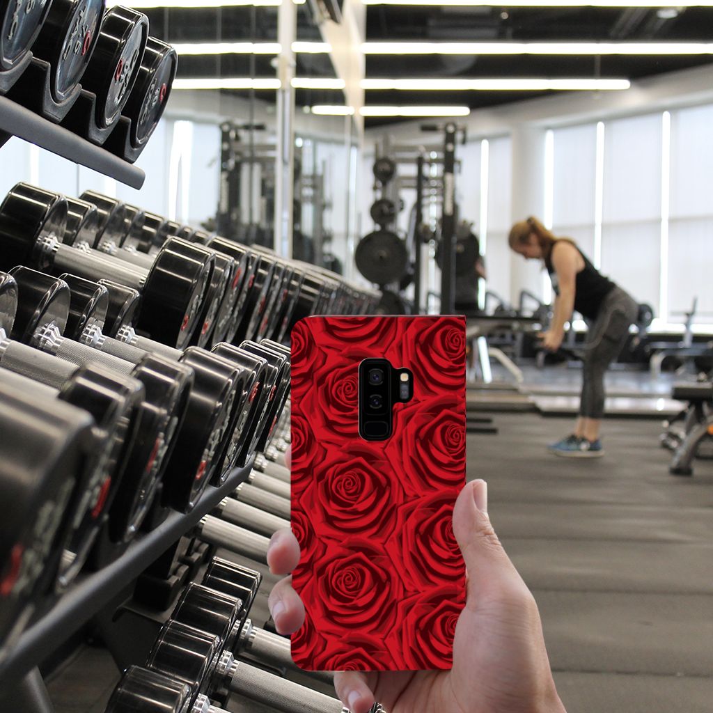 Samsung Galaxy S9 Plus Smart Cover Red Roses