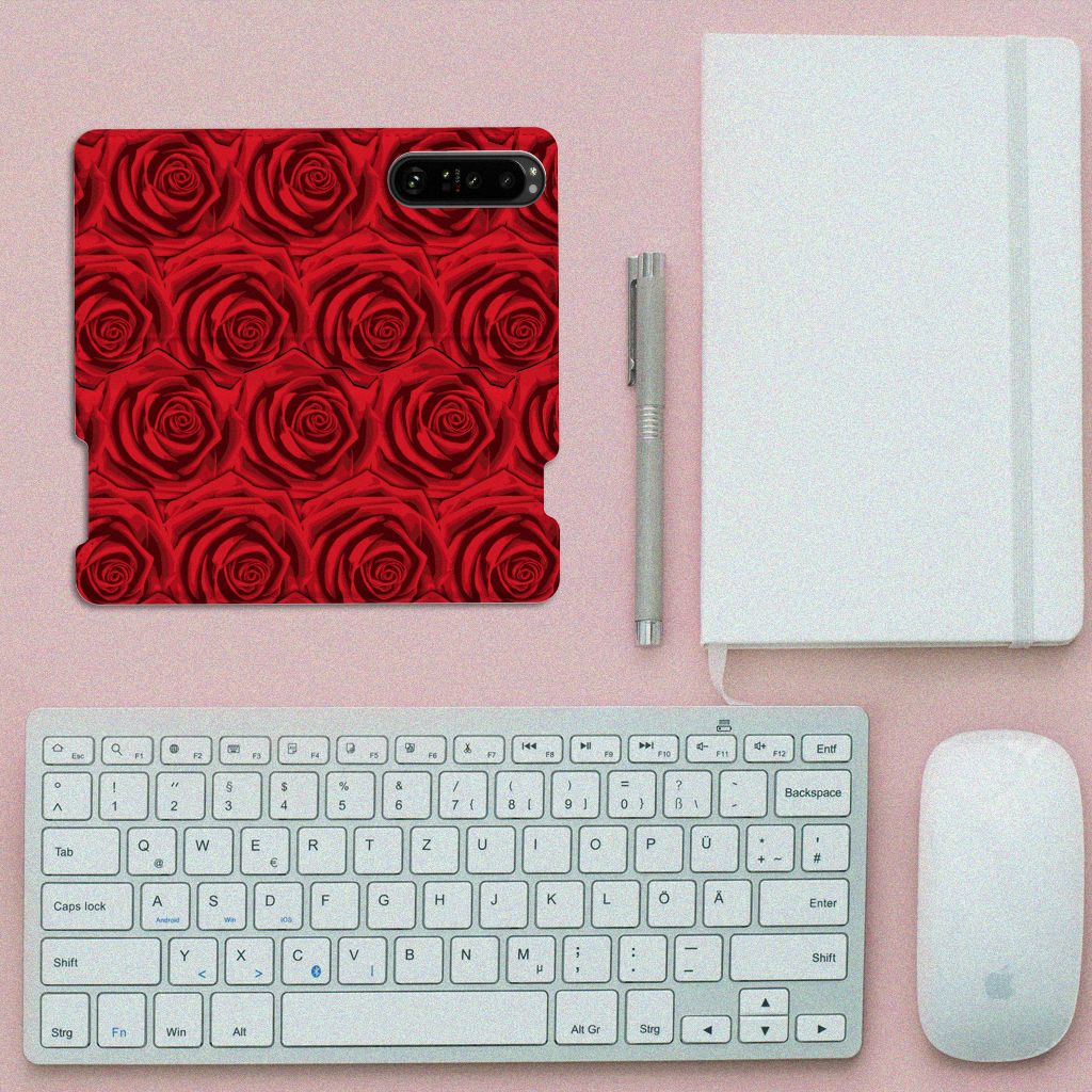 Sony Xperia 5 III Smart Cover Red Roses